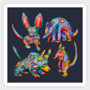 Dia de muertos animals Sticker